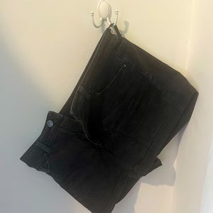 Time and true black jean shorts